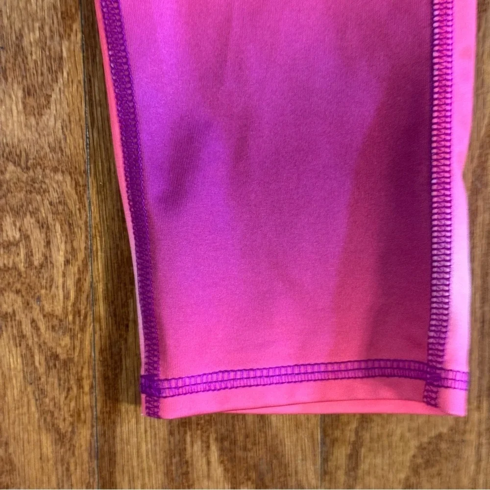 Old Navy Active Pink and Purple Ombre Leggings Girls Size L